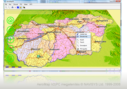 magyarország térkép szoftver AEROMAP 3D | GPS Navigáció   AeroMap V2|PC navigációs rendszer és  magyarország térkép szoftver