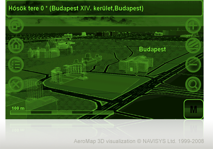 AeroMap 3D GPS navig�ci�s rendszer - PDA, PC, Notebook